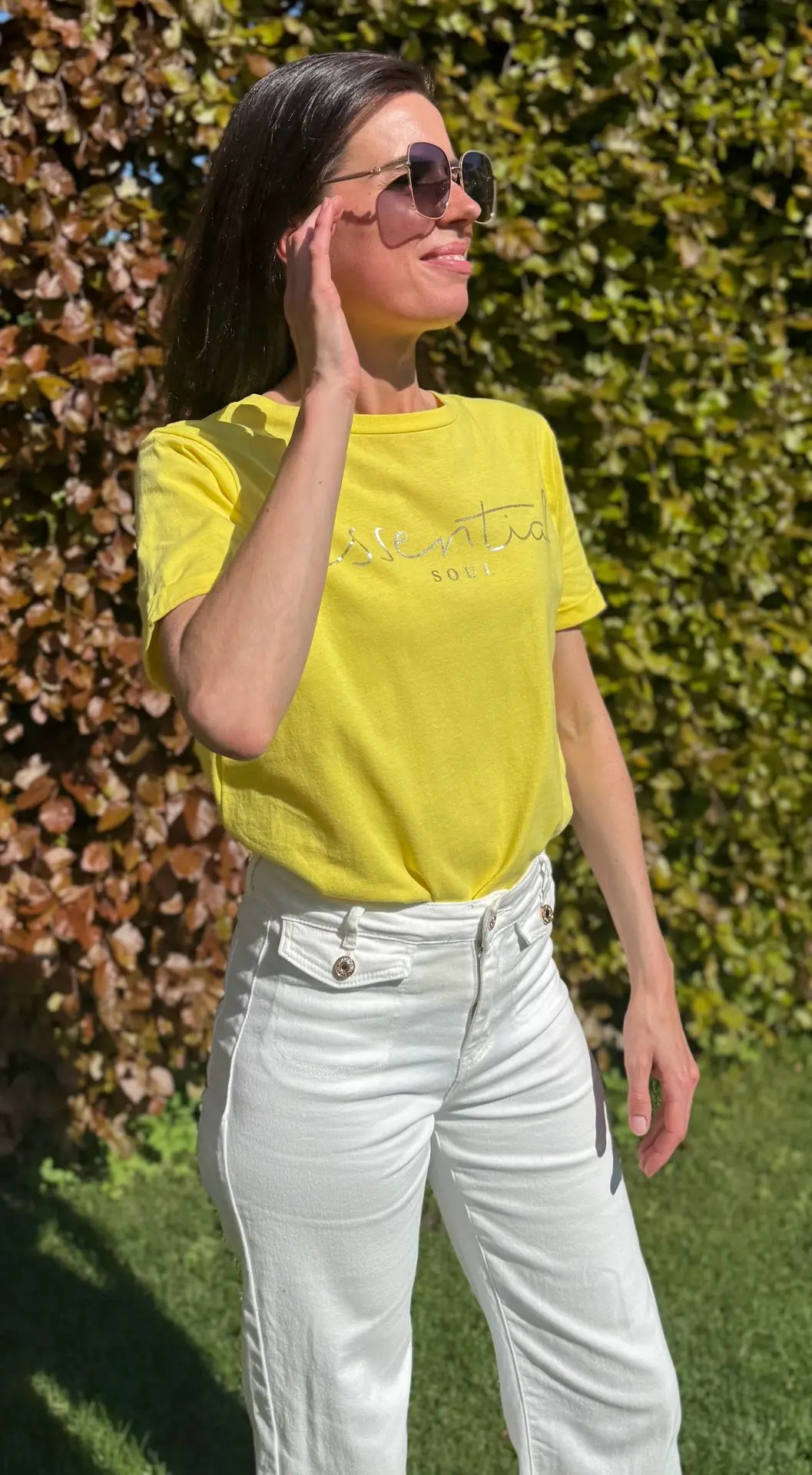 T-shirt geel