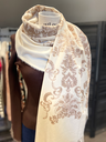 Witte sjaal print