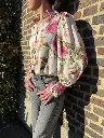 Blouse met bloemenprint
